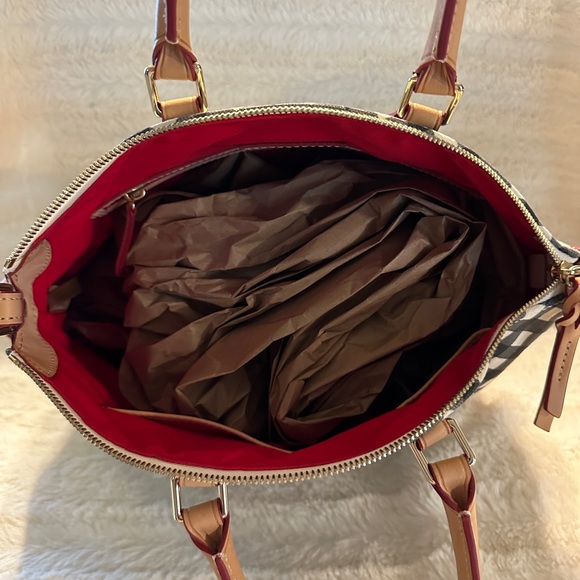 Rare Dooney & Bourke Gingham Audrey Satchel. EUC - Picture 4 of 10